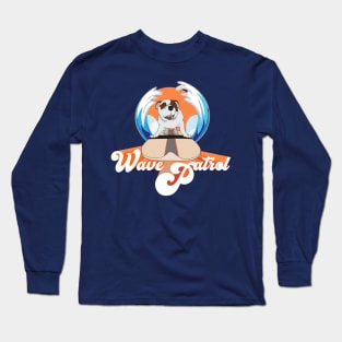 Surfer Dog Wave Patrol Long Sleeve T-Shirt